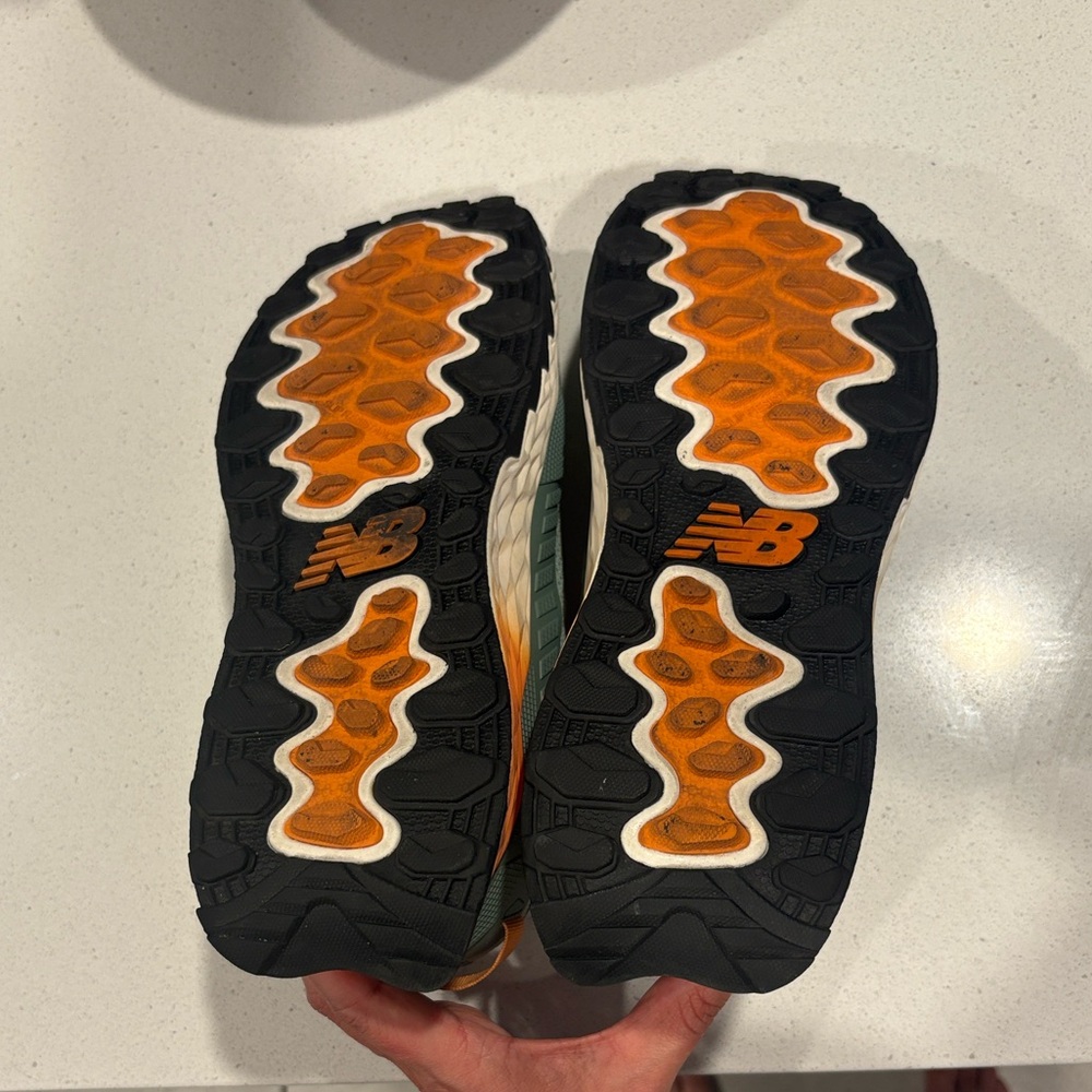 New Balance Green and Orange Athletic Shoes - Picture 7 of 7